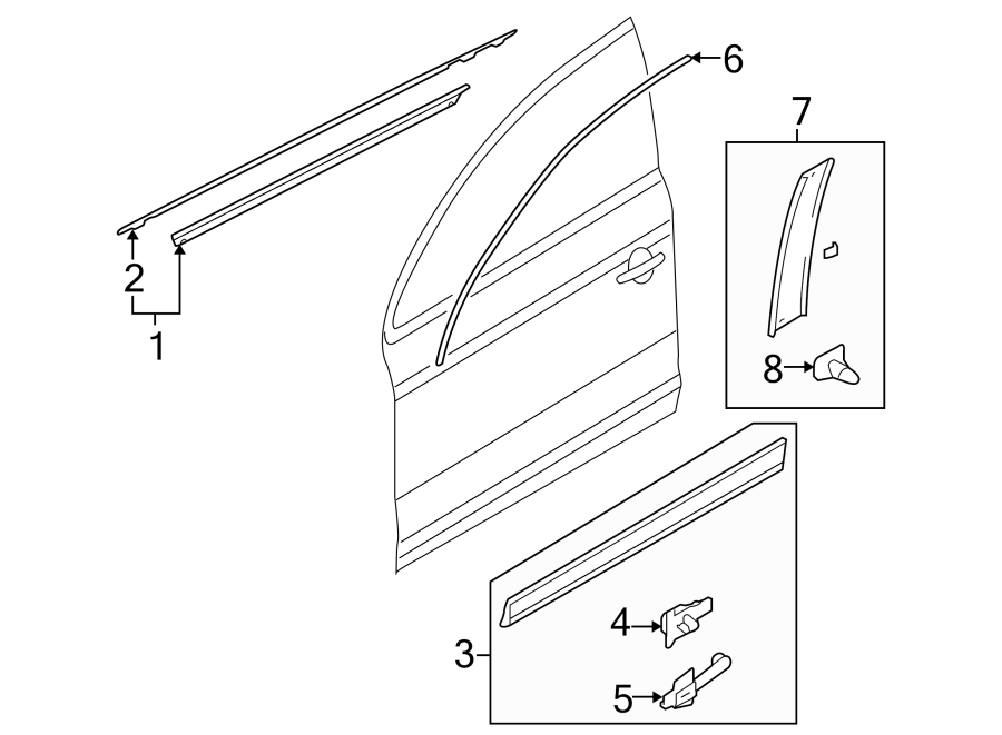 3FRONT DOOR. EXTERIOR TRIM.https://images.simplepart.com/images/parts/motor/fullsize/1380810.png