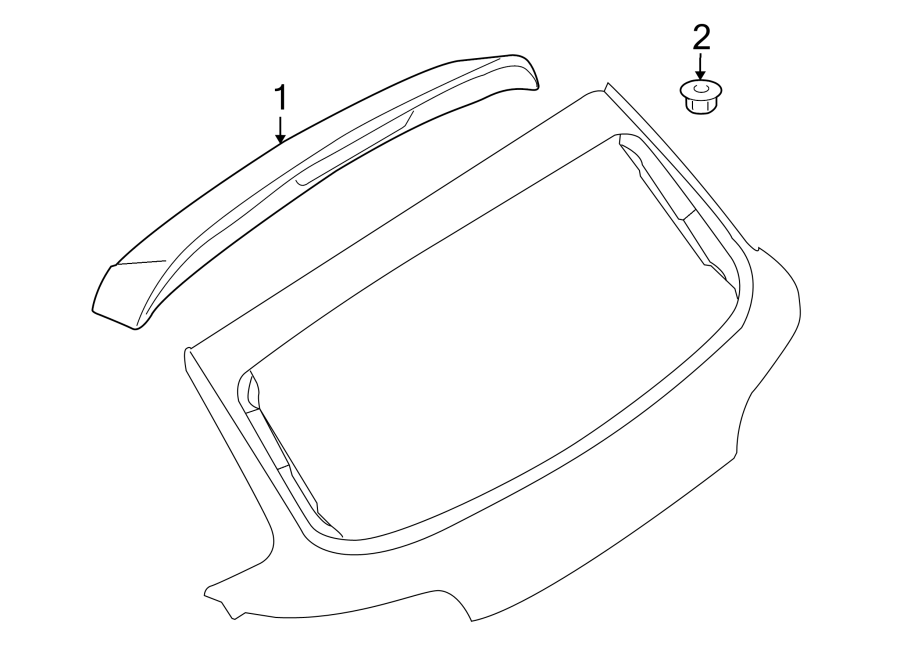 Diagram LIFT GATE. SPOILER. for your Audi