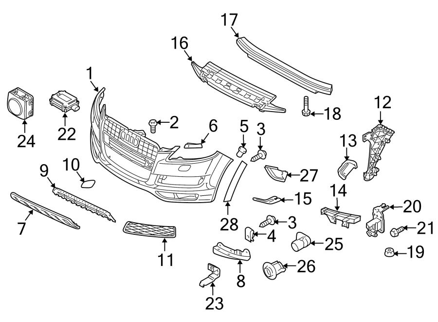 18FRONT BUMPER & GRILLE. BUMPER & COMPONENTS.https://images.simplepart.com/images/parts/motor/fullsize/1381010.png