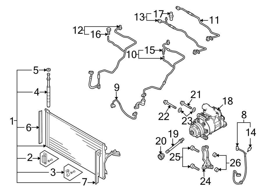 24AIR CONDITIONER & HEATER. COMPRESSOR & LINES. CONDENSER.https://images.simplepart.com/images/parts/motor/fullsize/1381195.png