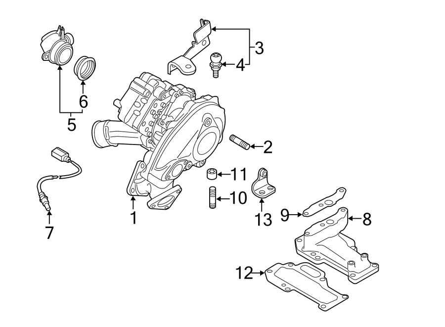 ENGINE / TRANSAXLE. TURBOCHARGER & COMPONENTS.