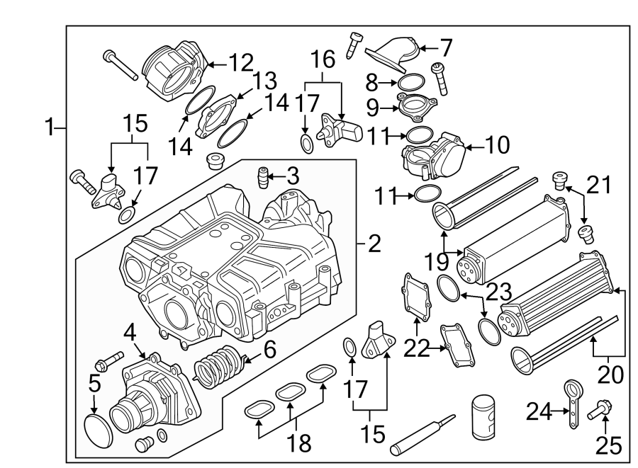 ENGINE / TRANSAXLE. SUPERCHARGER & COMPONENTS.