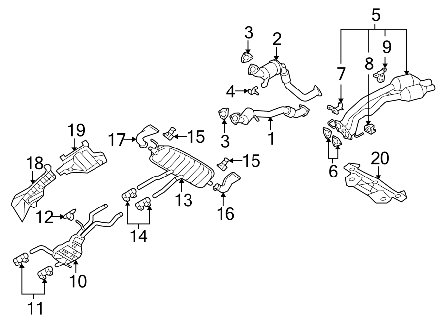 14EXHAUST SYSTEM. EXHAUST COMPONENTS.https://images.simplepart.com/images/parts/motor/fullsize/1381465.png