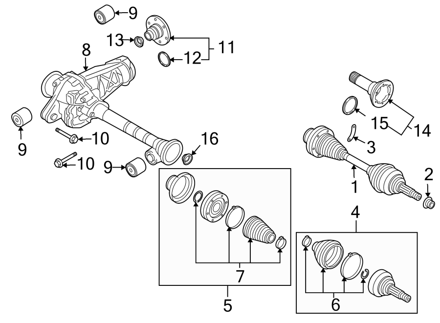 FRONT SUSPENSION. CARRIER & FRONT AXLES.