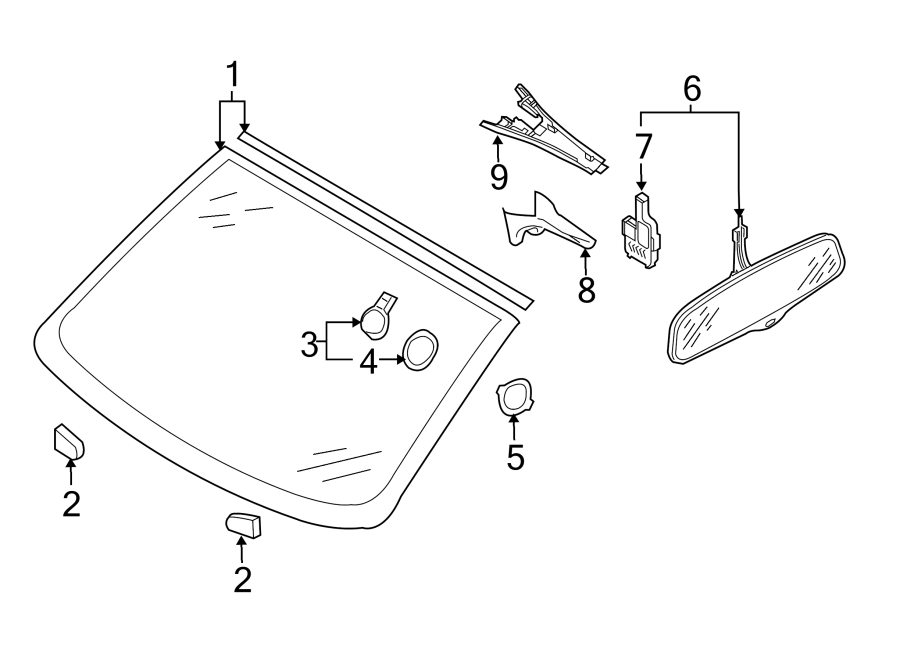 6WINDSHIELD. GLASS.https://images.simplepart.com/images/parts/motor/fullsize/1381575.png