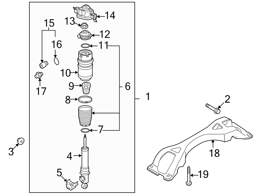 REAR SUSPENSION. SHOCKS & COMPONENTS.