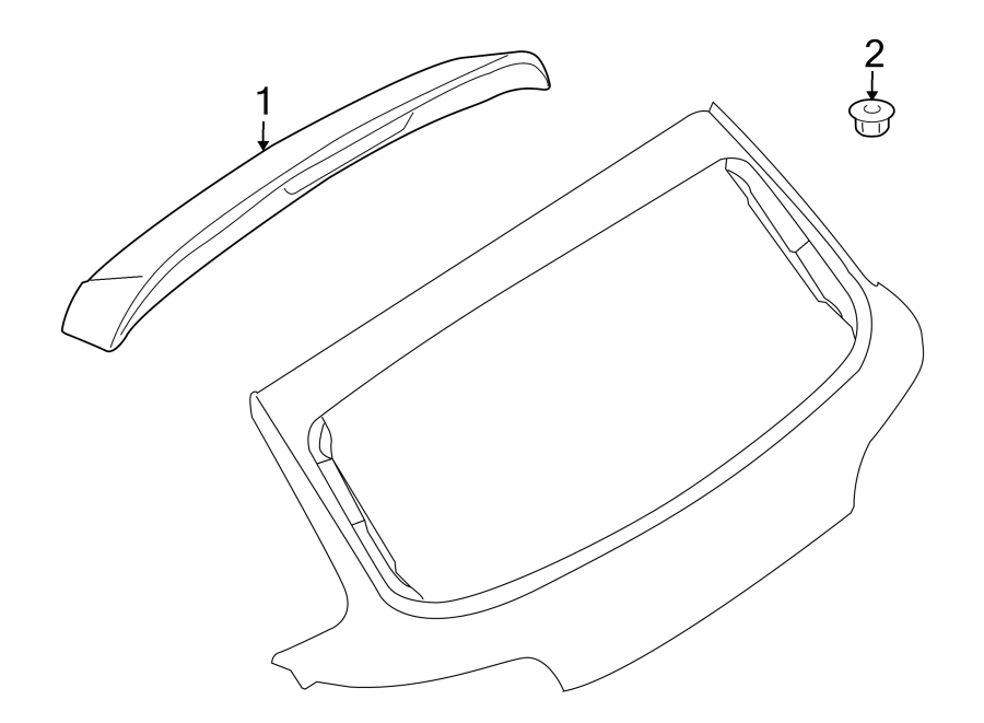 Diagram LIFT GATE. SPOILER. for your Audi