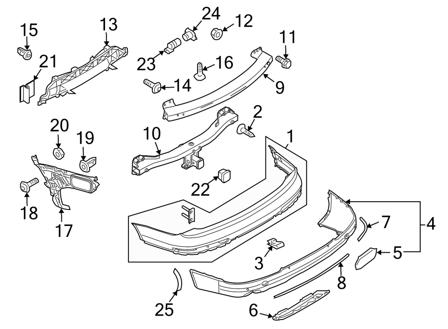 3REAR BUMPER. BUMPER & COMPONENTS.https://images.simplepart.com/images/parts/motor/fullsize/1381990.png