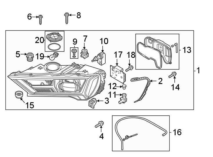 9Front lamps. Headlamp components.https://images.simplepart.com/images/parts/motor/fullsize/1382026.png