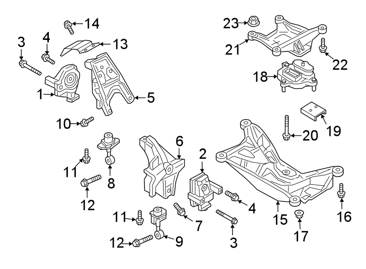 Engine / transaxle. Engine & TRANS mounting.