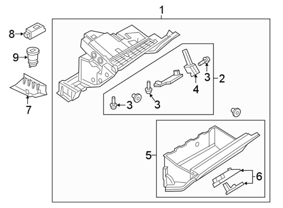 9INSTRUMENT PANEL. GLOVE BOX.https://images.simplepart.com/images/parts/motor/fullsize/1382455.png