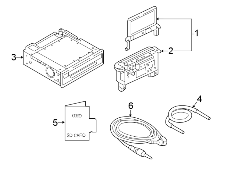 1INSTRUMENT PANEL. NAVIGATION SYSTEM COMPONENTS.https://images.simplepart.com/images/parts/motor/fullsize/1382460.png