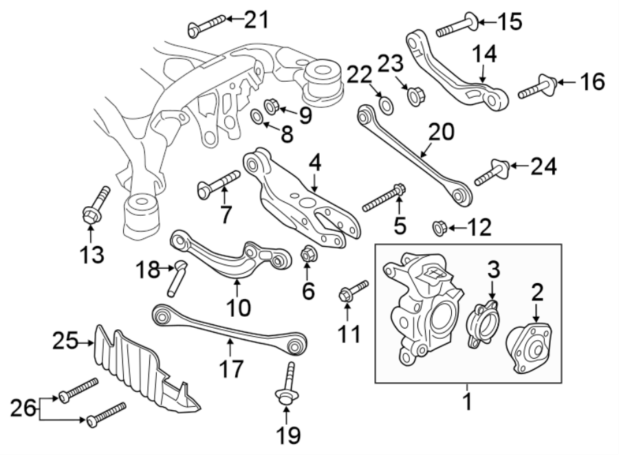 REAR SUSPENSION. SUSPENSION COMPONENTS.