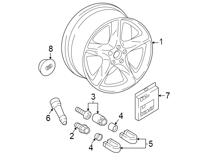 Full size assembly image of Wheels. (1/1)
