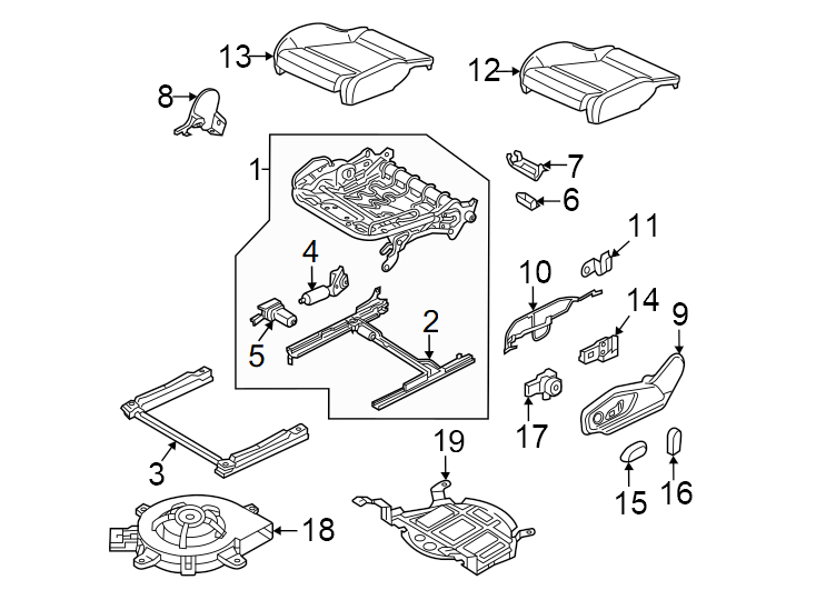 12Driver side. Height. Inner pivot. Outer pivot. Rake. Rear. Standard seats. W/O ventilation.https://images.simplepart.com/images/parts/motor/fullsize/1383525.png