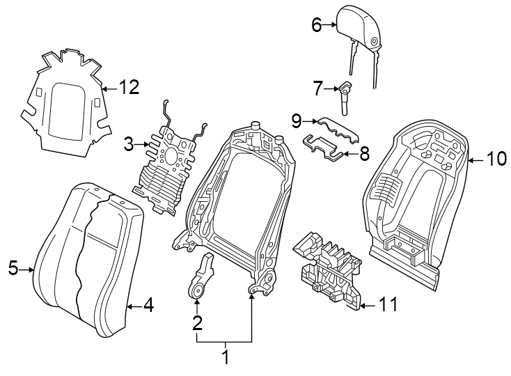 7Inner. Outer. Passenger seat. Standard seats. W/O executive pkg. W/O ventilation.https://images.simplepart.com/images/parts/motor/fullsize/1383530.png