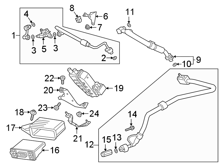 AIR CONDITIONER & HEATER. COMPONENTS.