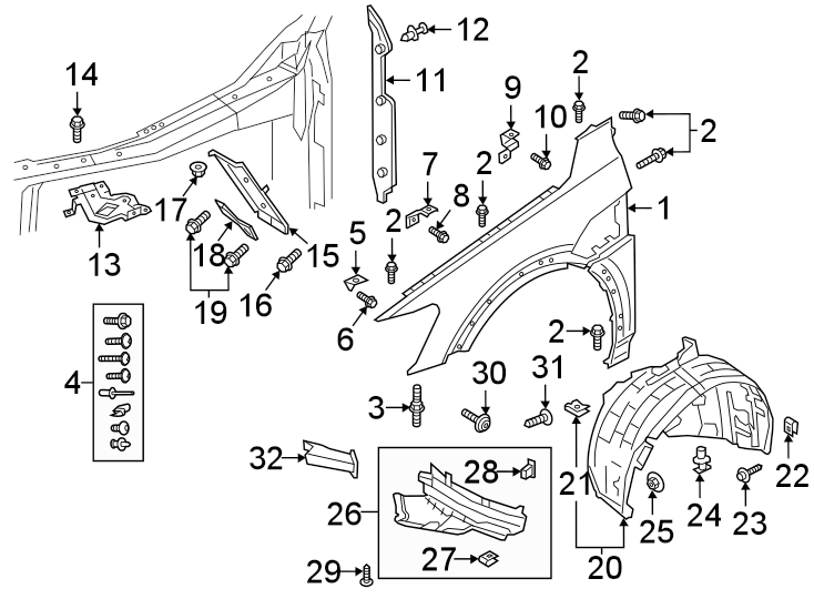 3FENDER & COMPONENTS.https://images.simplepart.com/images/parts/motor/fullsize/1384160.png