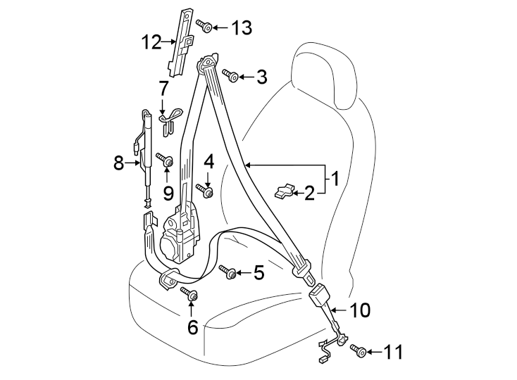 9RESTRAINT SYSTEMS. FRONT SEAT BELTS.https://images.simplepart.com/images/parts/motor/fullsize/1384525.png