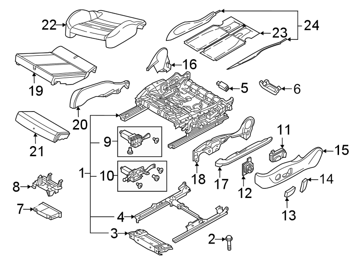 1Seats & tracks. Front seat components.https://images.simplepart.com/images/parts/motor/fullsize/1384552.png