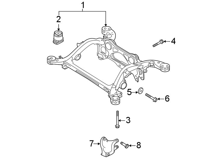 REAR SUSPENSION. SUSPENSION MOUNTING.