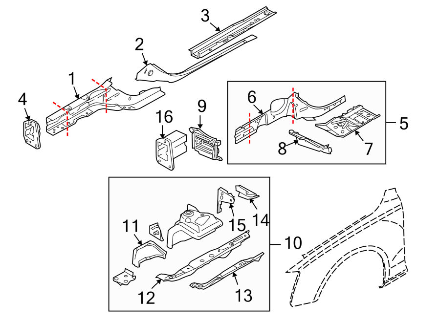 16FENDER. STRUCTURAL COMPONENTS & RAILS.https://images.simplepart.com/images/parts/motor/fullsize/1385140.png