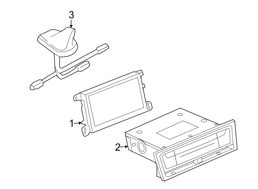 1INSTRUMENT PANEL. NAVIGATION SYSTEM COMPONENTS.https://images.simplepart.com/images/parts/motor/fullsize/1385190.png