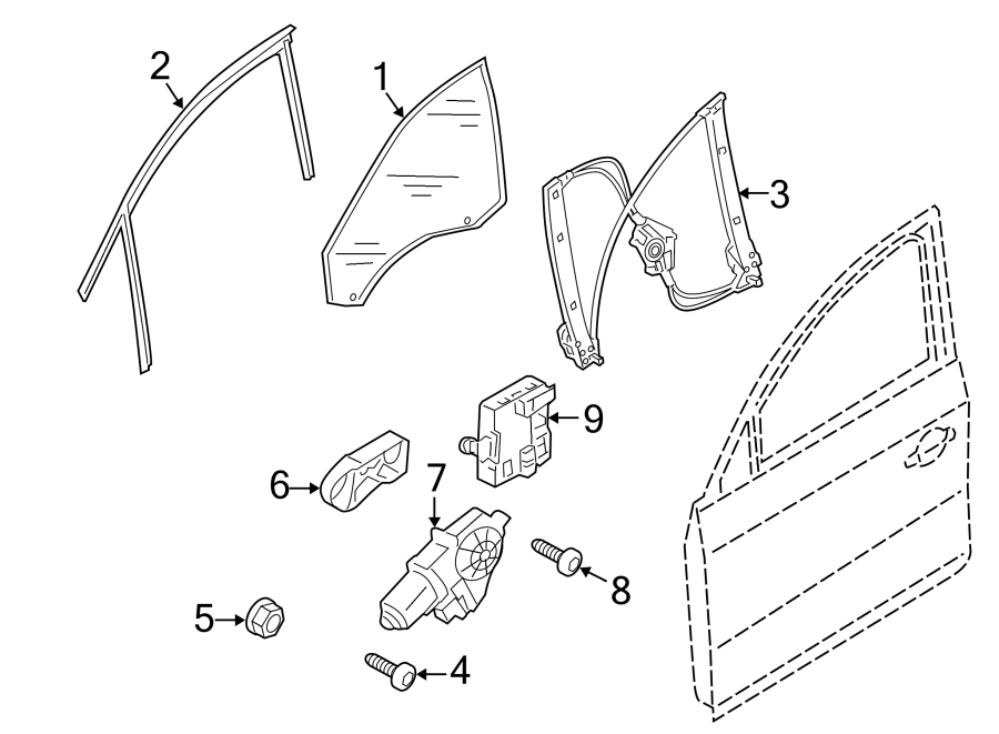 9FRONT DOOR. GLASS & HARDWARE.https://images.simplepart.com/images/parts/motor/fullsize/1385575.png