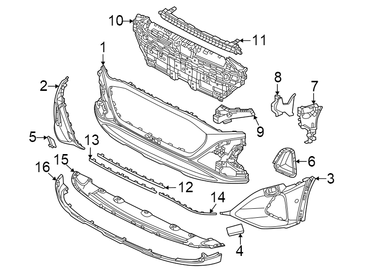 15Front bumper & grille. Bumper & components.https://images.simplepart.com/images/parts/motor/fullsize/1386005.png