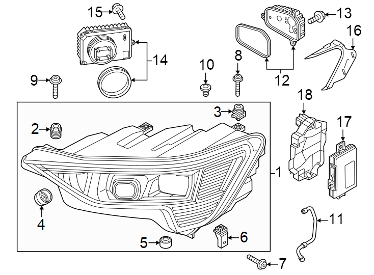 14Front lamps. Headlamp components.https://images.simplepart.com/images/parts/motor/fullsize/1386045.png