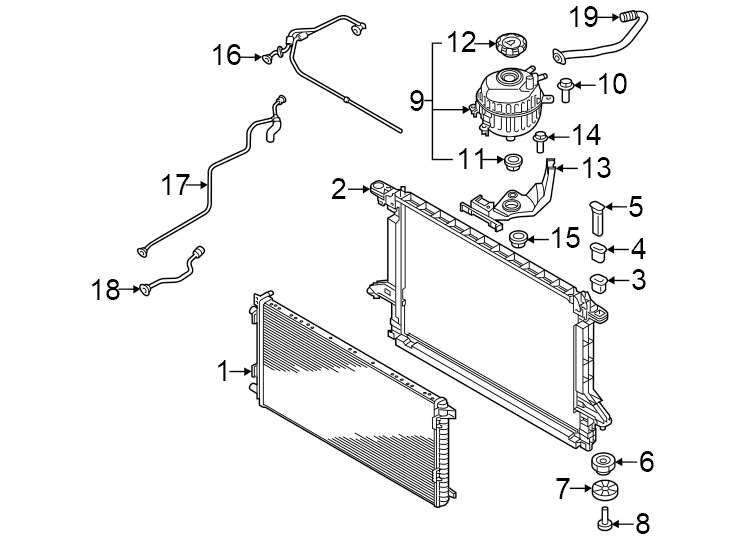 9Radiator & components.https://images.simplepart.com/images/parts/motor/fullsize/1386075.png