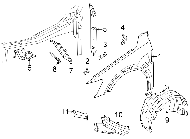 1Fender & components.https://images.simplepart.com/images/parts/motor/fullsize/1386160.png