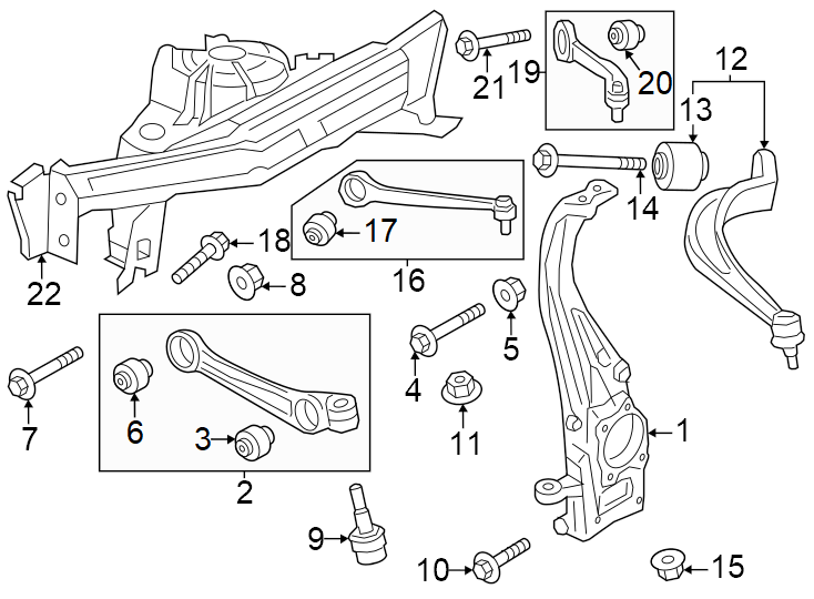 10Front suspension. Suspension components.https://images.simplepart.com/images/parts/motor/fullsize/1386345.png