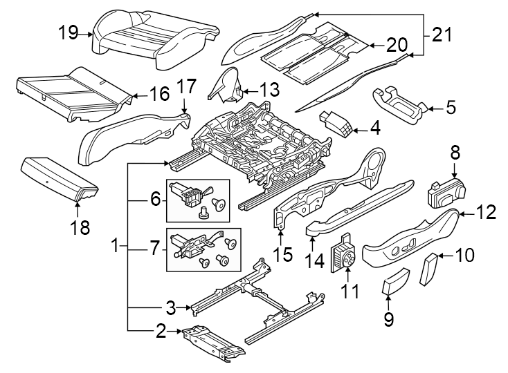 1Seats & tracks. Front seat components.https://images.simplepart.com/images/parts/motor/fullsize/1386542.png