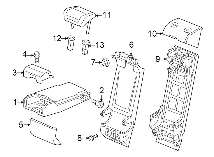 Seats & tracks. Rear seat.