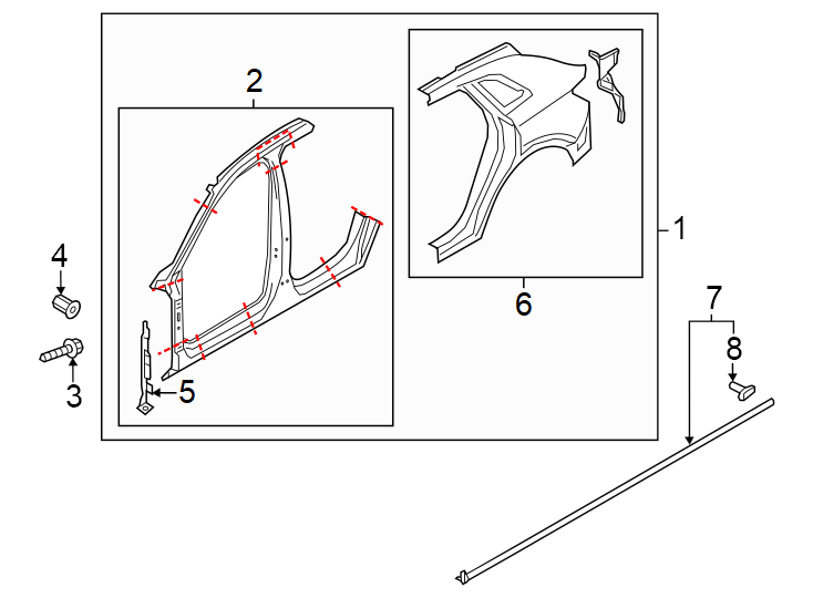 4Pillars. Rocker & floor. Uniside.https://images.simplepart.com/images/parts/motor/fullsize/1386665.png