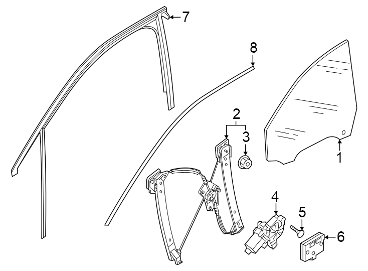 7Front door. Glass & hardware.https://images.simplepart.com/images/parts/motor/fullsize/1386745.png