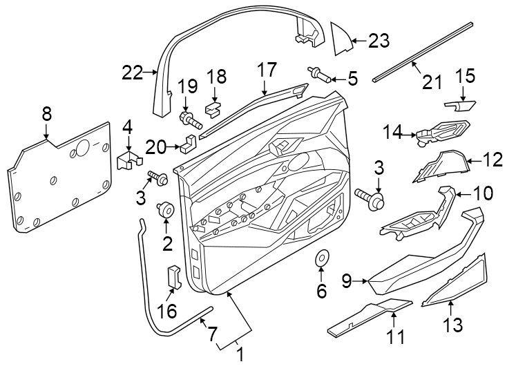 8Front door. Interior trim.https://images.simplepart.com/images/parts/motor/fullsize/1386760.png