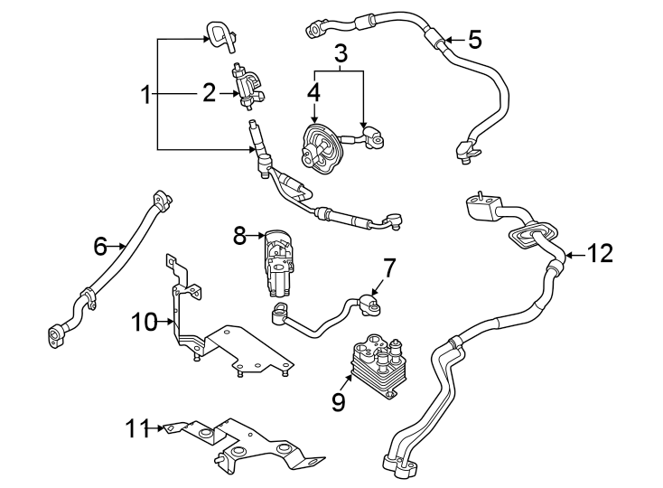 Air conditioner & heater. Hoses & lines.