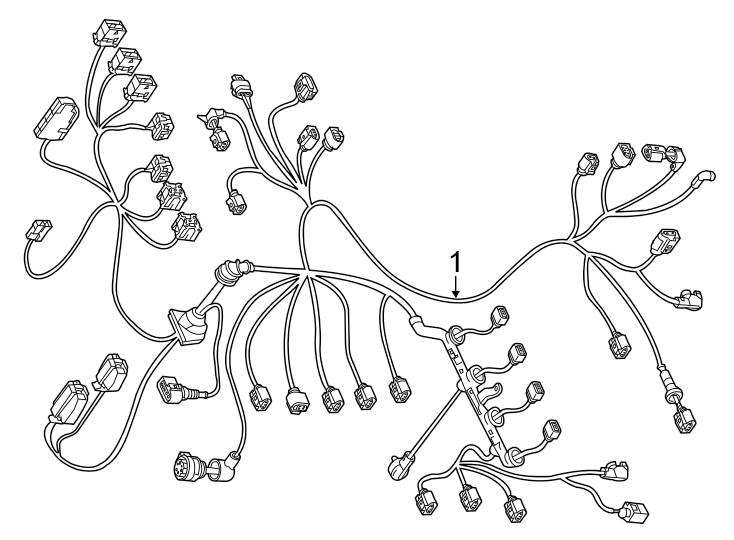Full size assembly image of Wiring harness. (1/1)