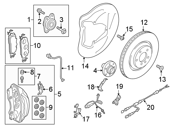 10FRONT SUSPENSION. BRAKE COMPONENTS.https://images.simplepart.com/images/parts/motor/fullsize/1387425.png