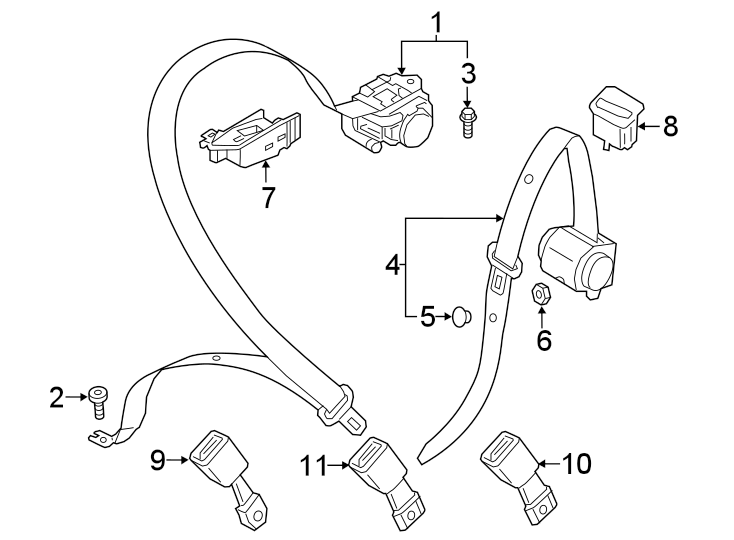 1RESTRAINT SYSTEMS. REAR SEAT BELTS.https://images.simplepart.com/images/parts/motor/fullsize/1387565.png