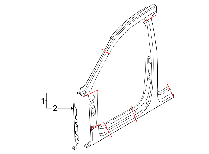 2Pillars. Rocker & floor. Aperture panel.https://images.simplepart.com/images/parts/motor/fullsize/1387637.png