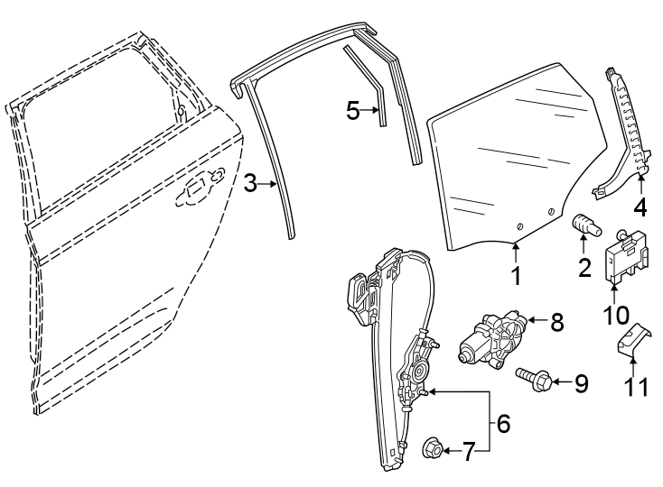 11REAR DOOR. GLASS & HARDWARE.https://images.simplepart.com/images/parts/motor/fullsize/1387710.png