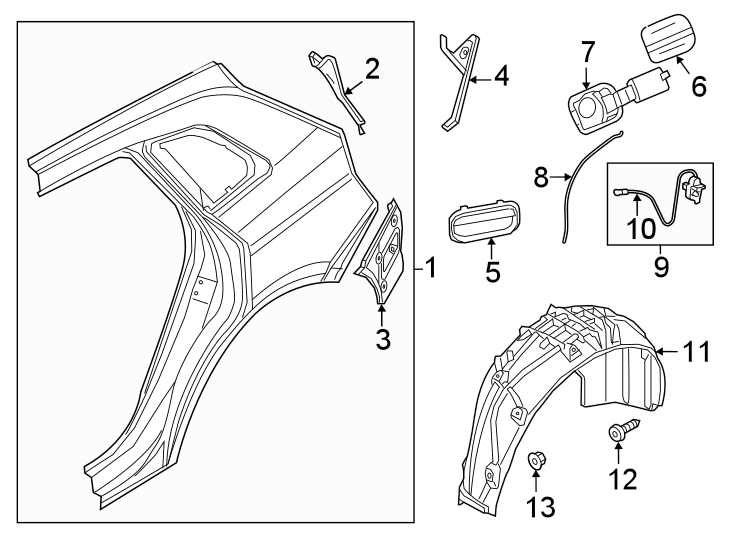 7Quarter panel & components.https://images.simplepart.com/images/parts/motor/fullsize/1387731.png