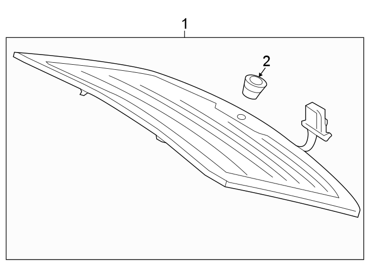 Full size assembly image of Lift gate. Glass. (1/1)