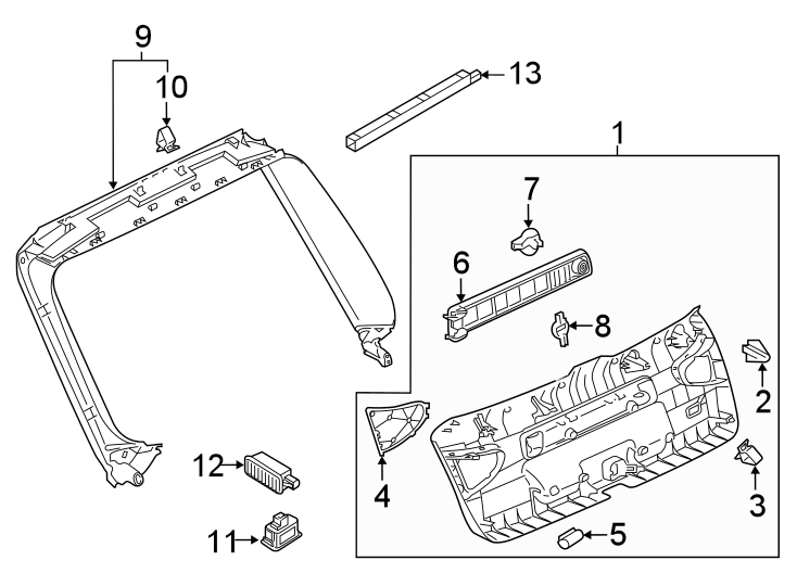 4Lift gate. Interior trim.https://images.simplepart.com/images/parts/motor/fullsize/1387893.png