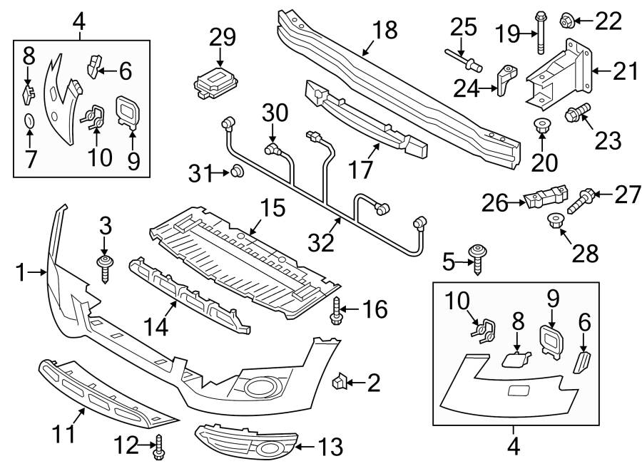 8FRONT BUMPER & GRILLE. BUMPER & COMPONENTS.https://images.simplepart.com/images/parts/motor/fullsize/1390005.png