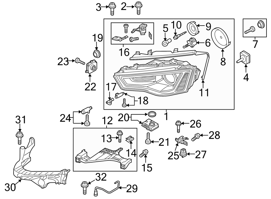 11FRONT LAMPS. HEADLAMP COMPONENTS.https://images.simplepart.com/images/parts/motor/fullsize/1390025.png