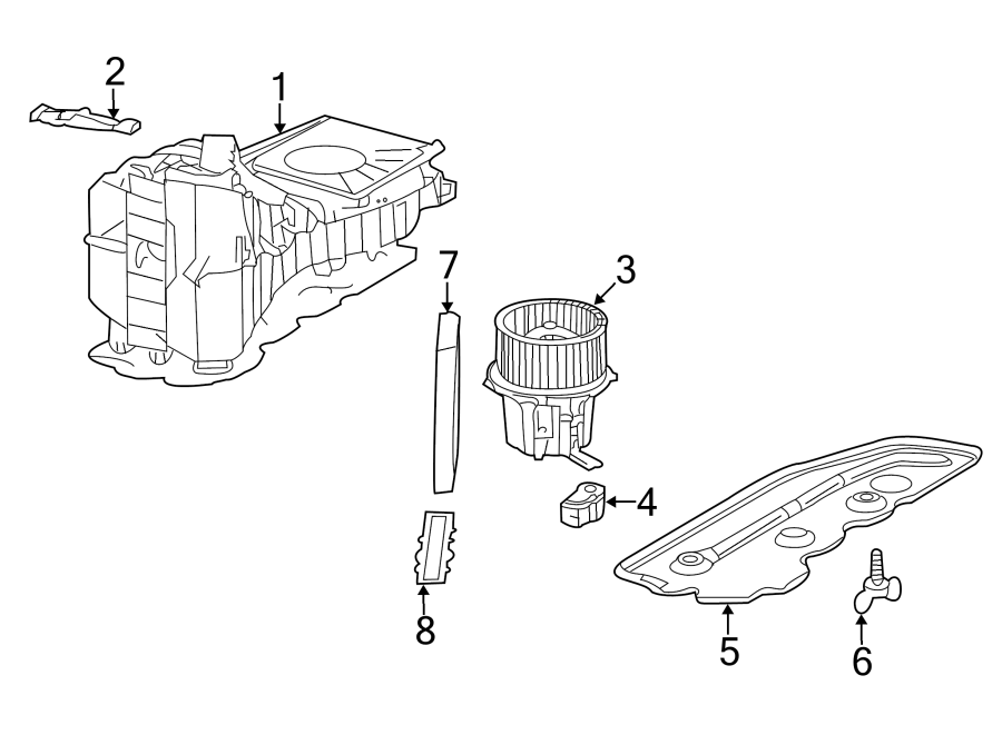 7AIR CONDITIONER & HEATER. HEATER COMPONENTS.https://images.simplepart.com/images/parts/motor/fullsize/1390150.png